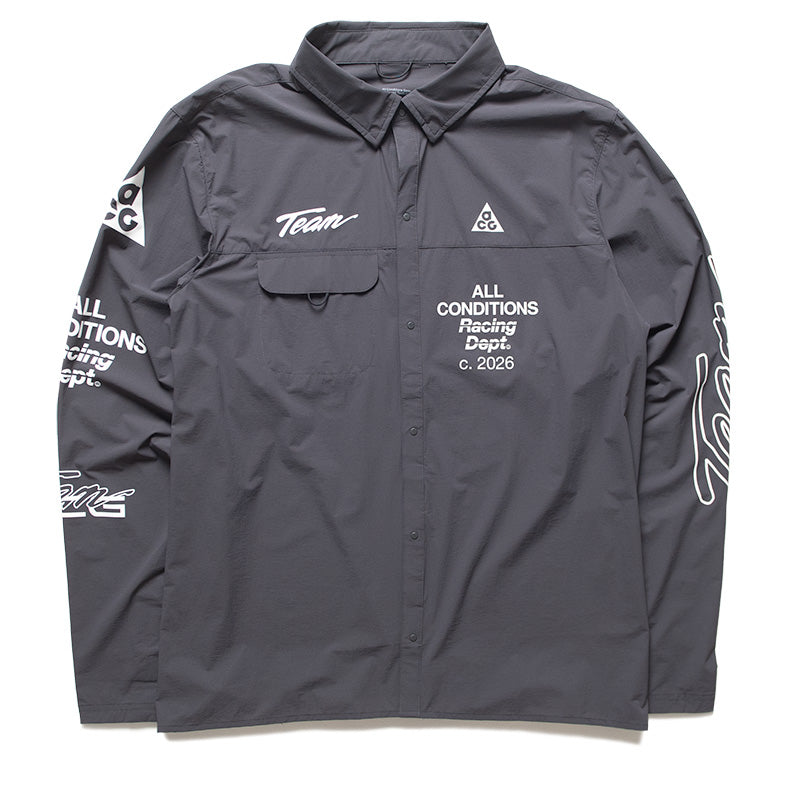 Nike ACG Aireez Graphic L/S Shirt - Dark Smoke Grey/White