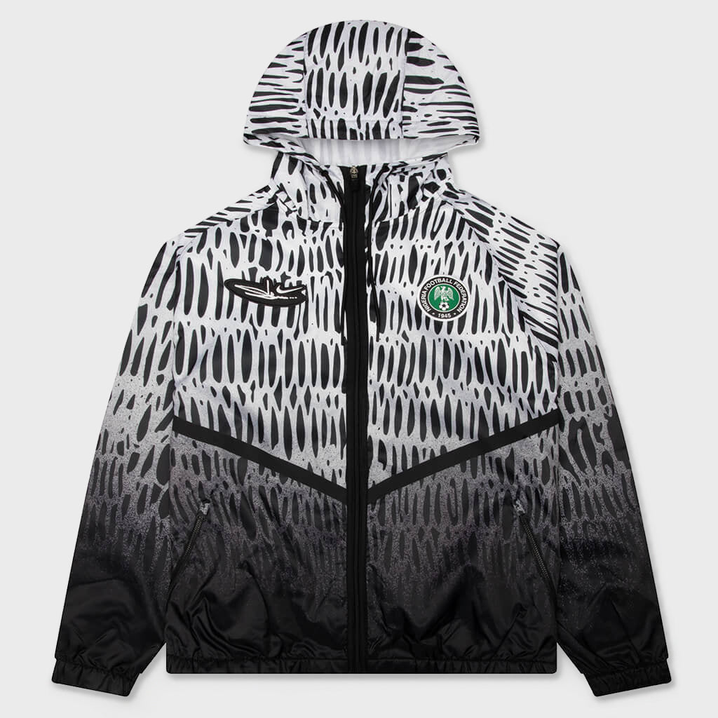 Soccer Anthem Jacket - Black/White