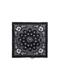 Cotton Wreath Paisley Bandana Black