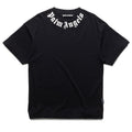 Palm Angels Neck Logo Tee - Black/Off White