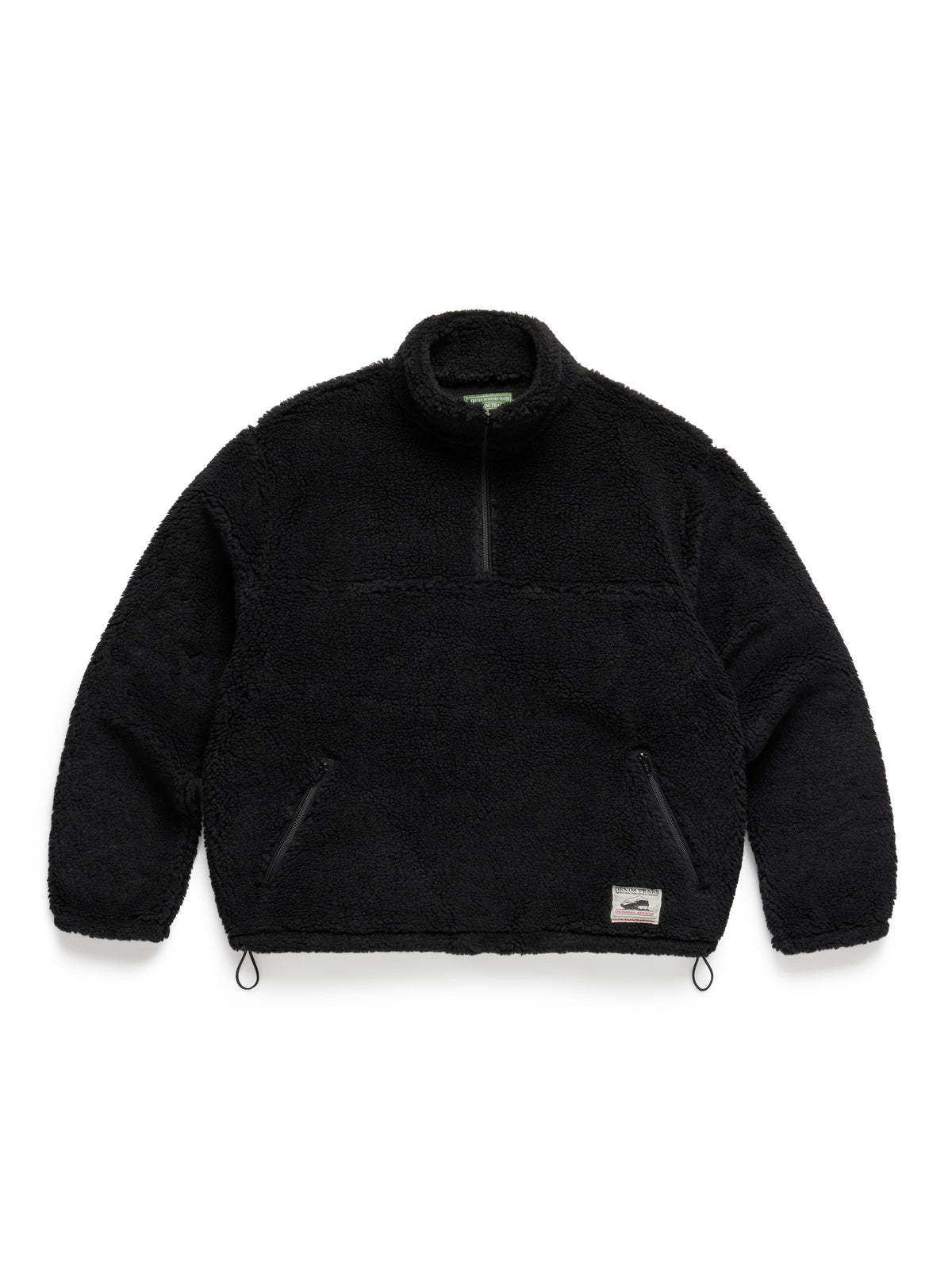 Polar Fleece Half Zip Jacket Black