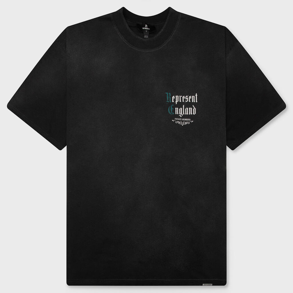 Private Members T-Shirt - Stained Black