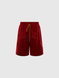 BAGGY MESH COLLEGIATE LOGO SHORTS
