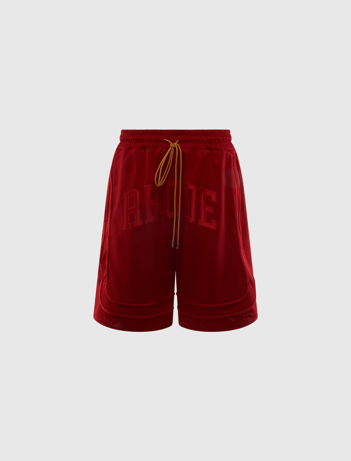 BAGGY MESH COLLEGIATE LOGO SHORTS