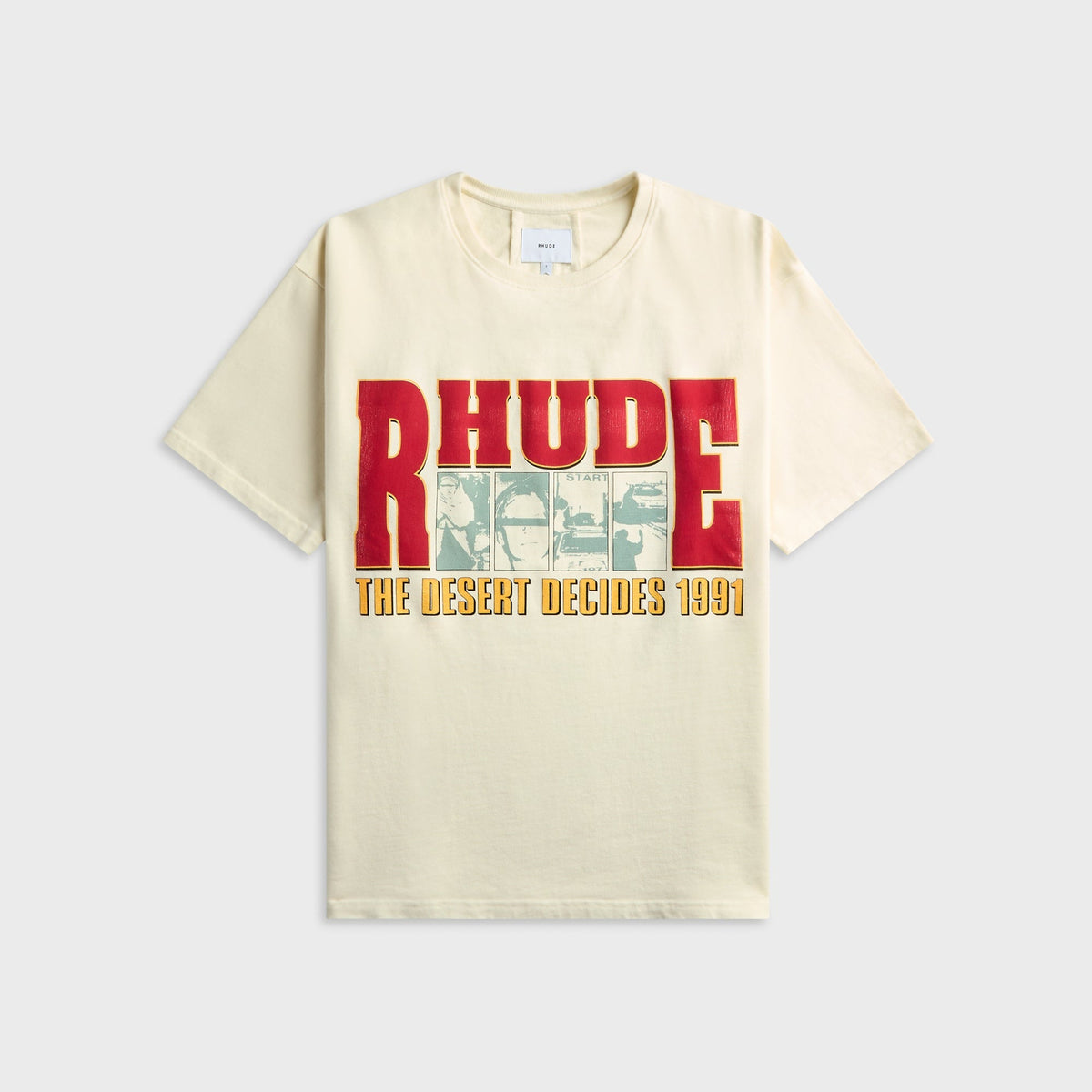 Rhude The Desert Decides Tee - Vintage White / Red
