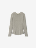 Womens Rib Knit Chevron V-Neck