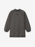 Pique 90s Relaxed Mockneck Raglan LS Tee