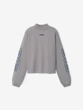 Womens Slim Mock Neck Longsleeve Tee