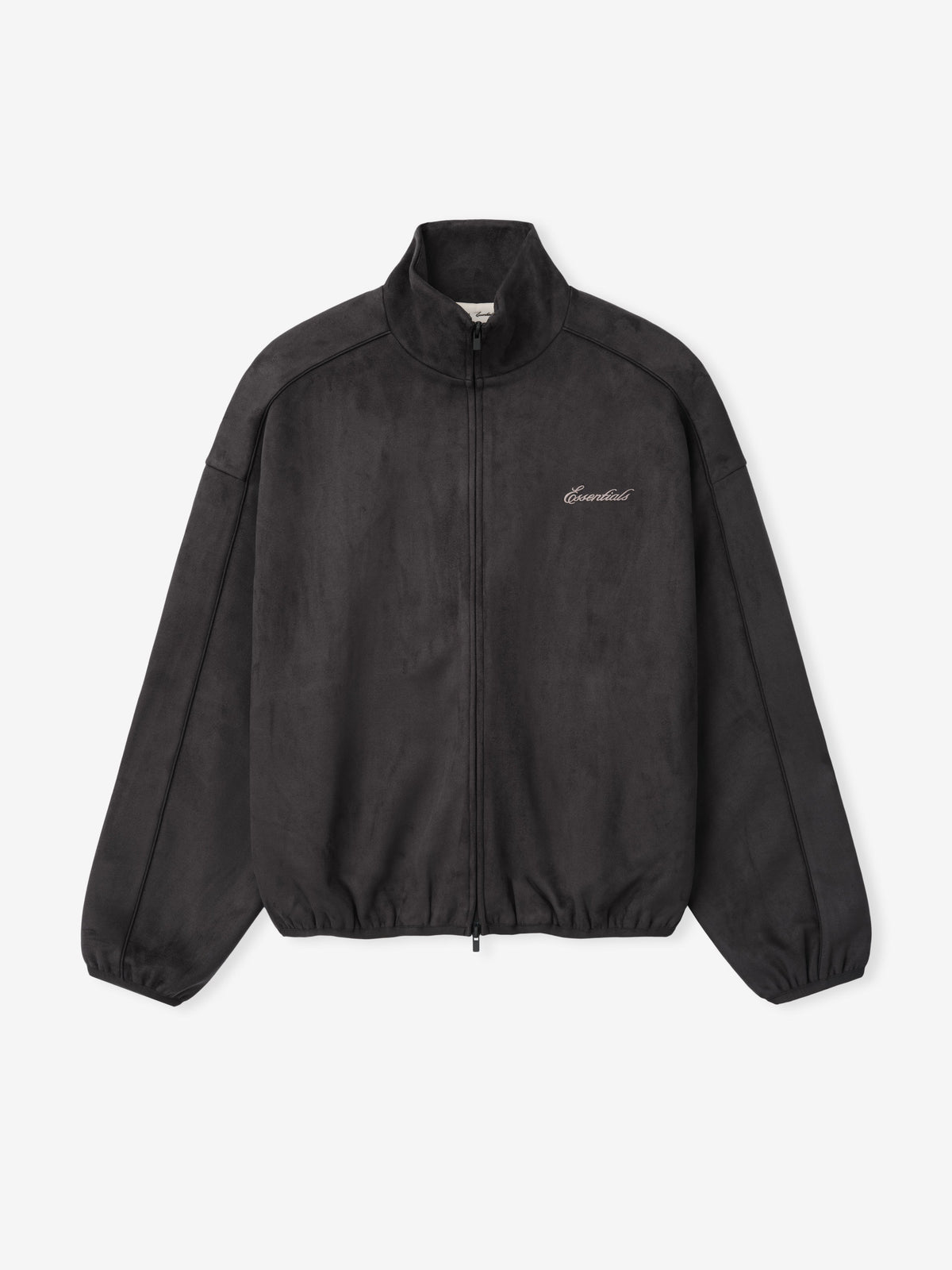 Suede Fleece Signature Modern Track Jacket W/ Piping