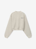 Womens Modern Cropped Crewneck Sweatshirt