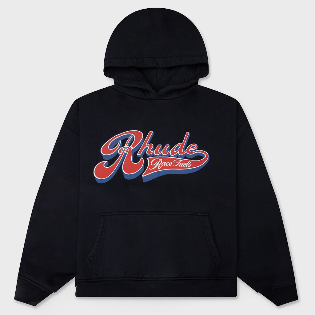 Rhude Pit Stop Hoodie - Vintage Black/Red/Blue