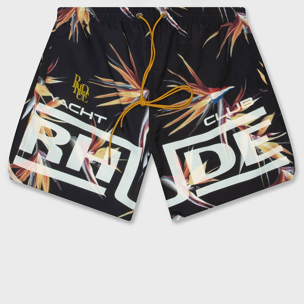 Rhude Regatta Club Hawaiian Swim Short - Multi/White
