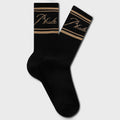 Rhude Script Logo Sock - Black/Gold