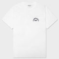 S/S Arch Script T-Shirt - White/Dark Navy