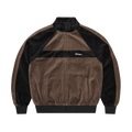 PISTA VELOUR TRACK JACKET [BLACK/BROWN]