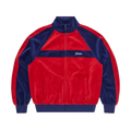PISTA VELOUR TRACK JACKET [NAVY/RED]