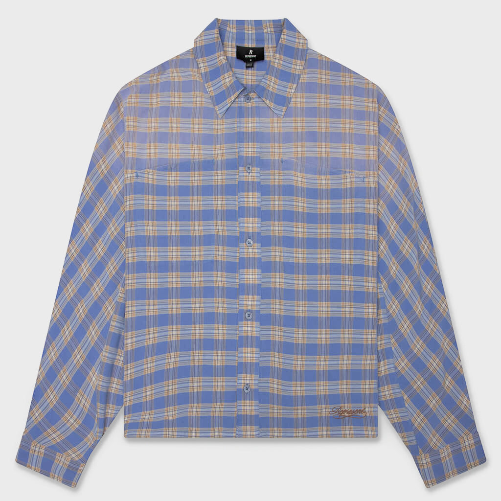 Santa Monica Flannel - Drift Blue