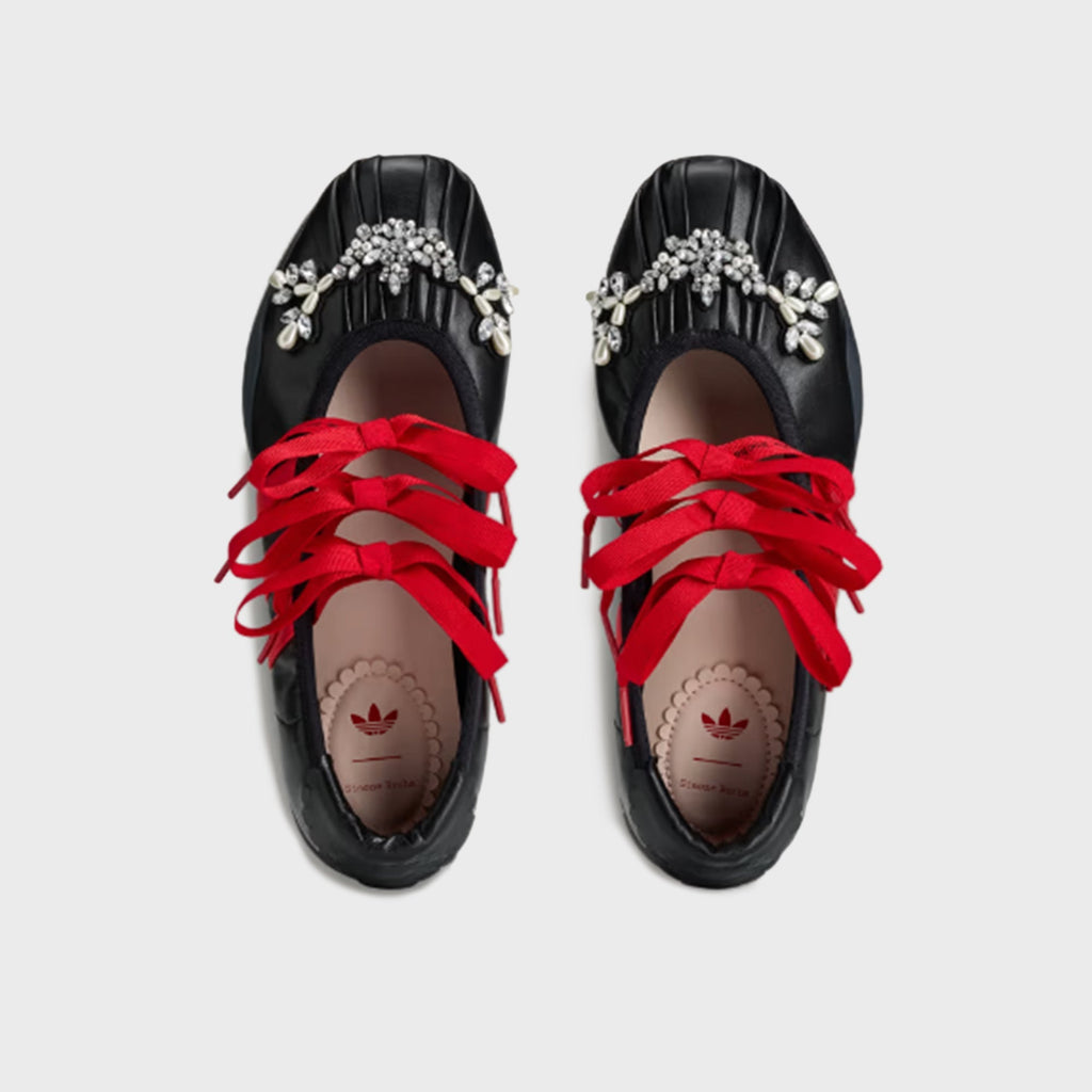 adidas x Simone Rocha WMNS Taekwondo Ballerina Leather - Core Black / Better Scarlet