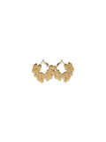 Cotton Wreath Door Knocker Earrings Small