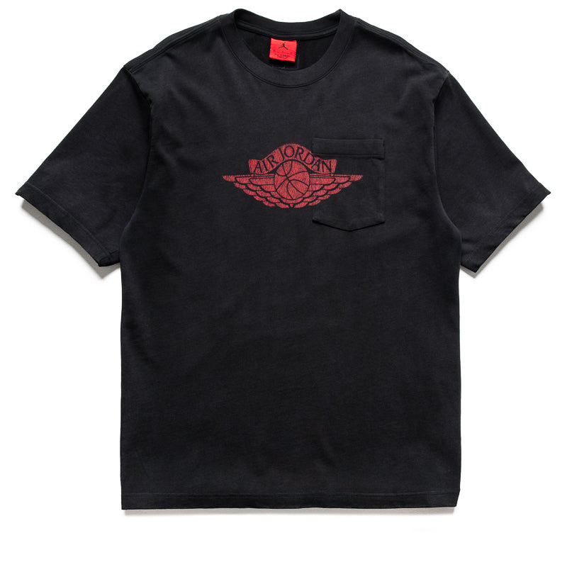 Jordan Flight Essentials Pocket Tee - Black/University Red