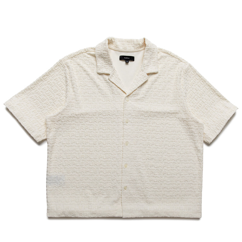 Purple Brand Jacquard Terry Shirt - Off White