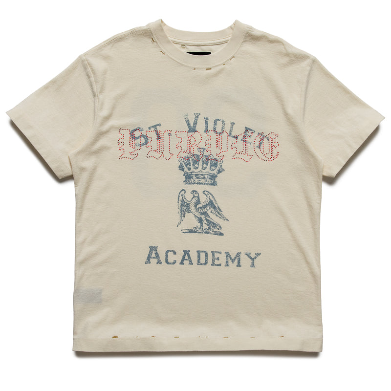 Purple Brand St. Violet Crystals Tee - Off White
