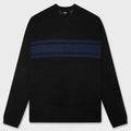 Lightweight Striped Sweater - Black