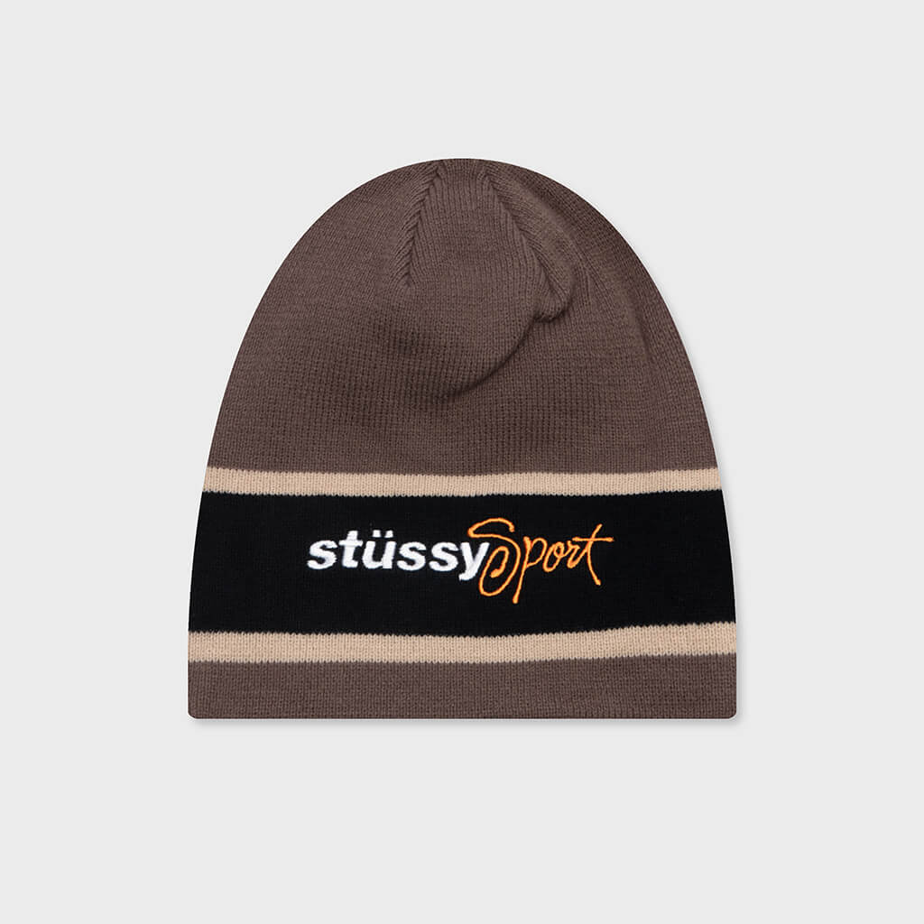 Stussy Sport Stripe Skullcap - Sand