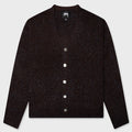 Textured Cardigan - Navy/Brown