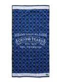 André Leon Talley ADG Monogram Towel Blue