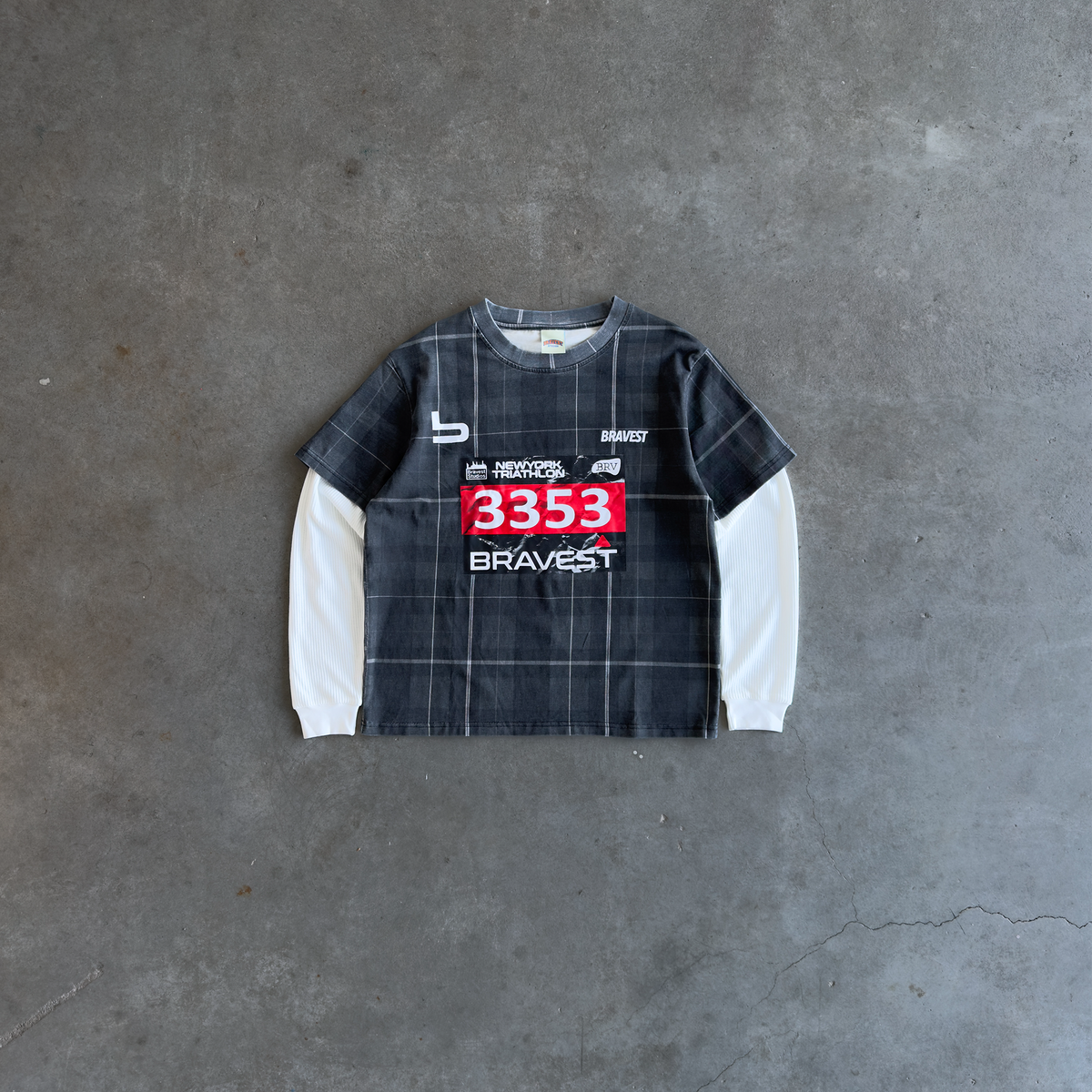 Marathon Plaid Thermal Tee