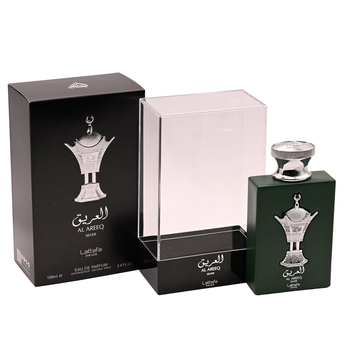 Pride Al Areeq Silver by Lattafa perfume for unisex EDP 3.3 / 3.4 oz New in Box