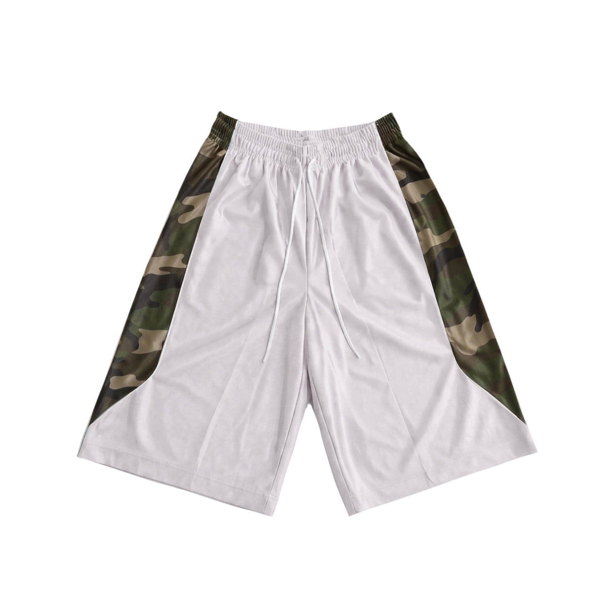 Cream Camo Baggy Basketball Shorts