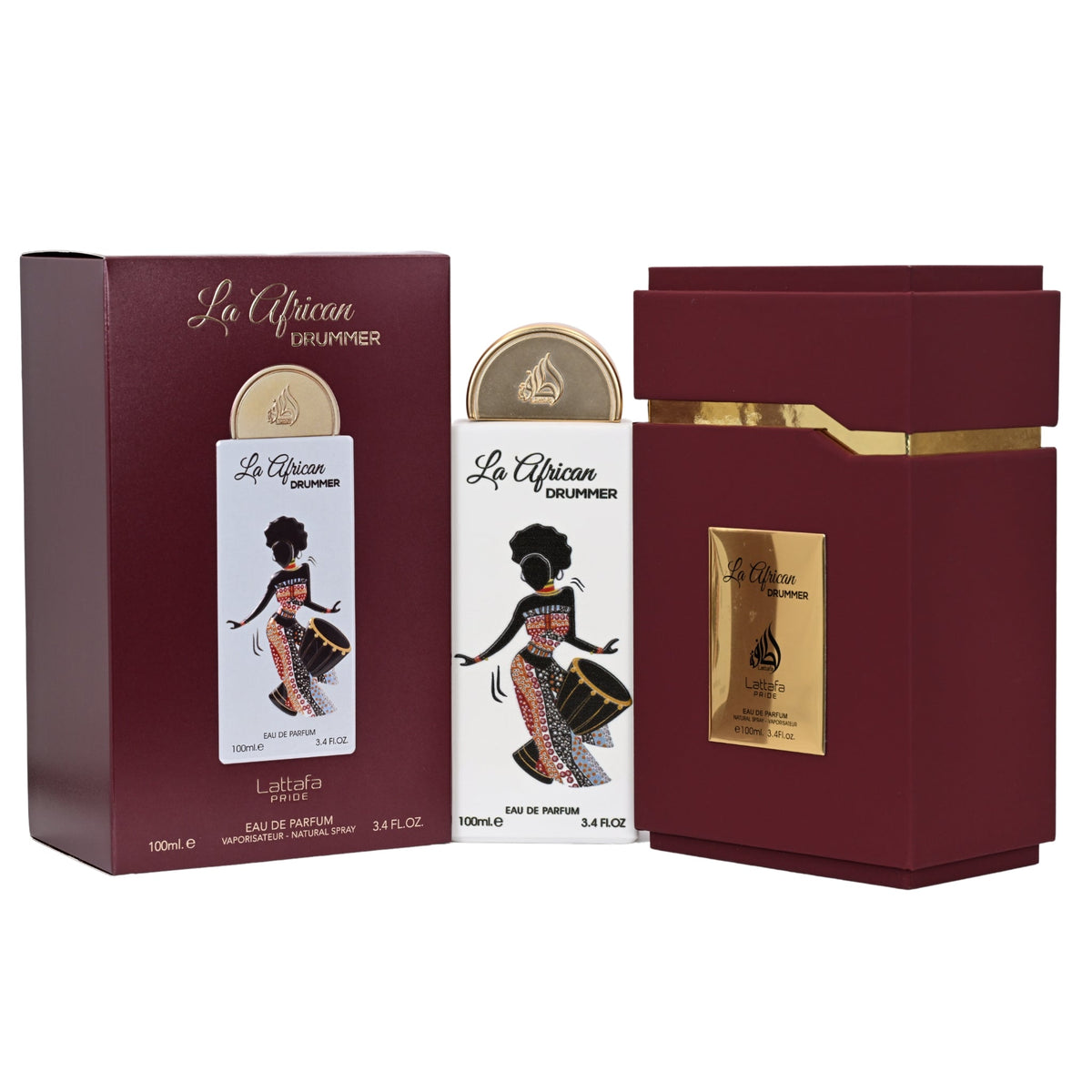 Pride La African Drummer Lattafa perfume unisex EDP 3.3 / 3.4 oz New in Box