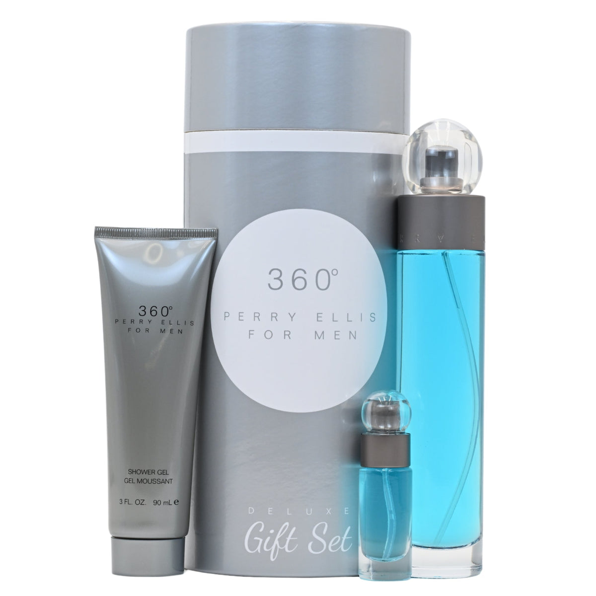360 by Perry Ellis for men 3 pcs gift set New in Canister