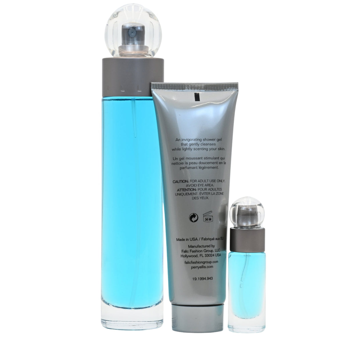 360 by Perry Ellis for men 3 pcs gift set New in Canister
