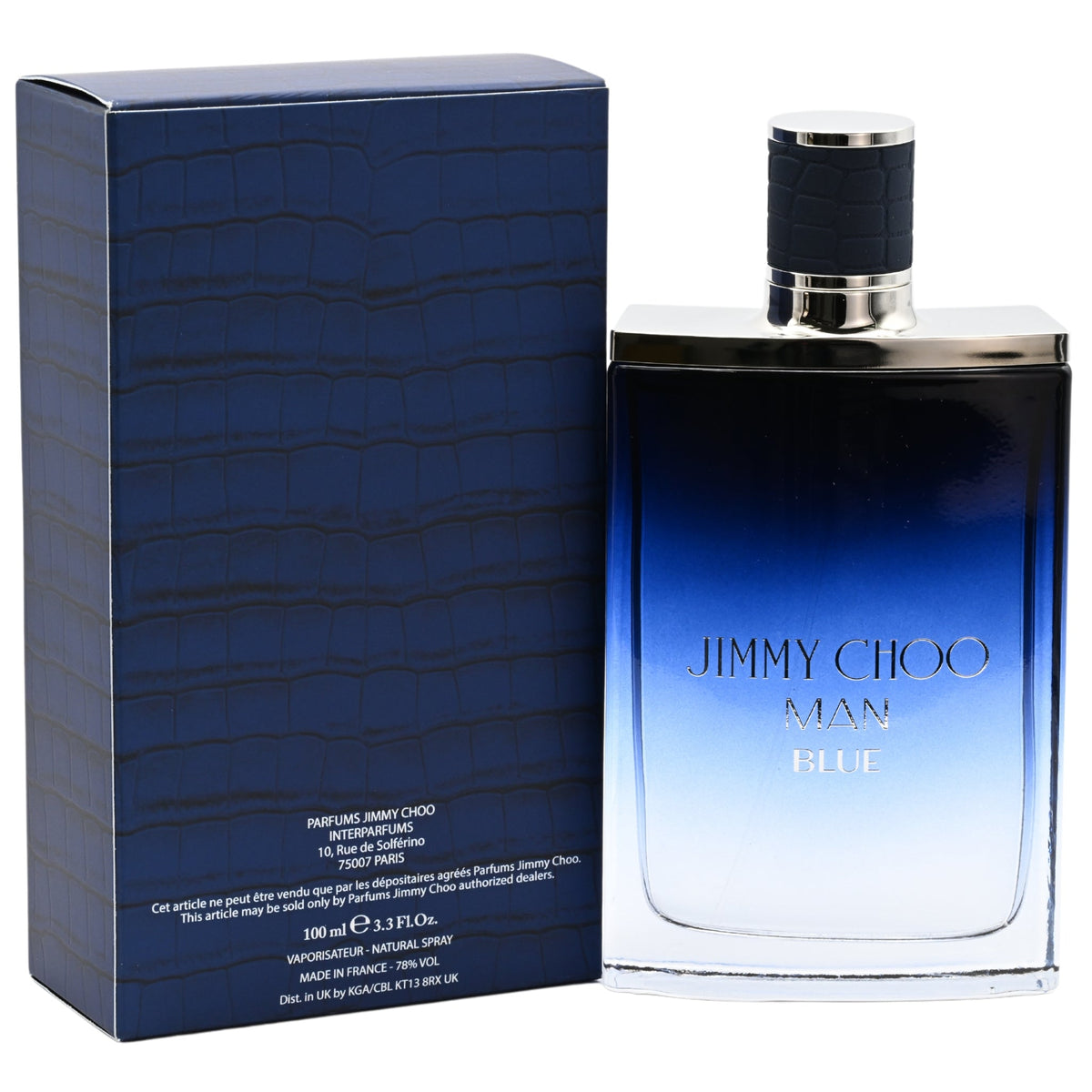 JIMMY CHOO MAN BLUE by Jimmy Choo Cologne for Men EDT 3.4 / 3.3 oz New in Box