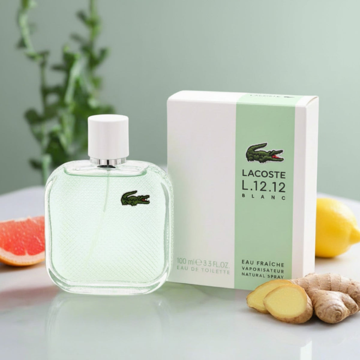 L.12.12 Blanc Eau Fraiche by Lacoste for him EDT 3.3 / 3.4 oz New in Box