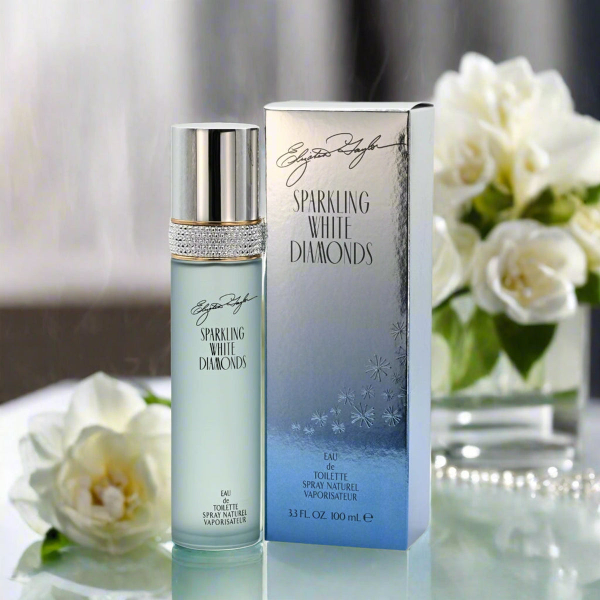 SPARKLING WHITE DIAMONDS Elizabeth Taylor perfume 3.3 oz 3.4 edt NEW IN BOX