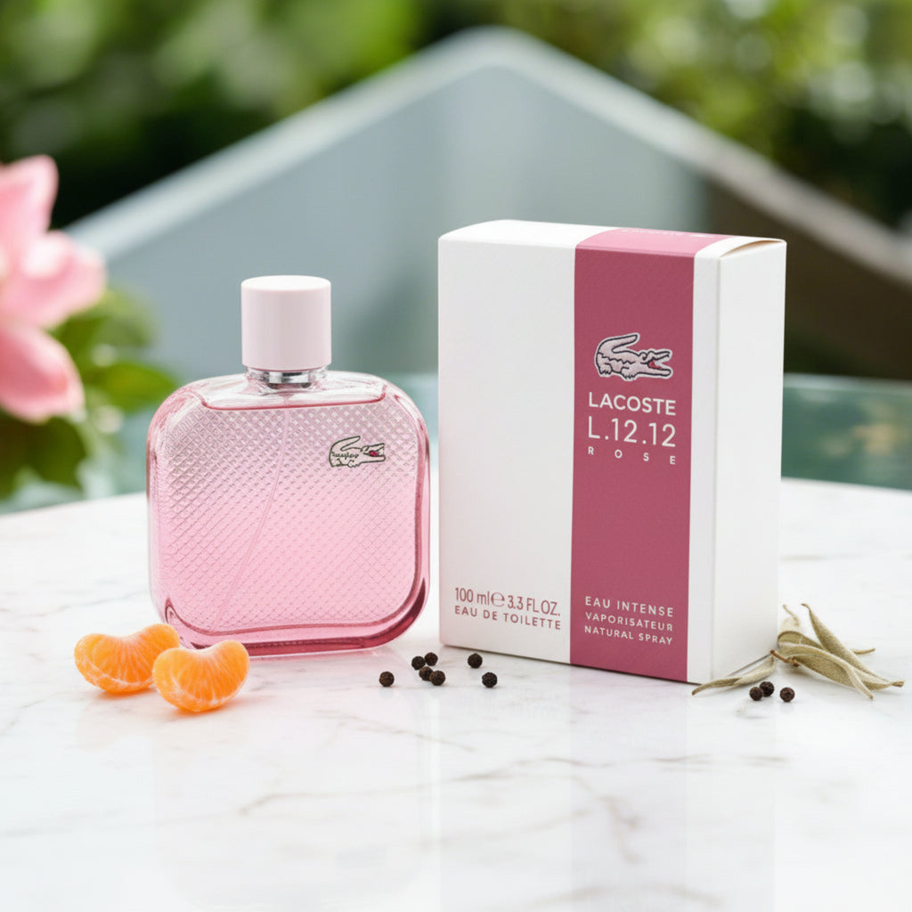 L.12.12 Rose Intense by Lacoste for women EDT 3.3 / 3.4 oz New in Box