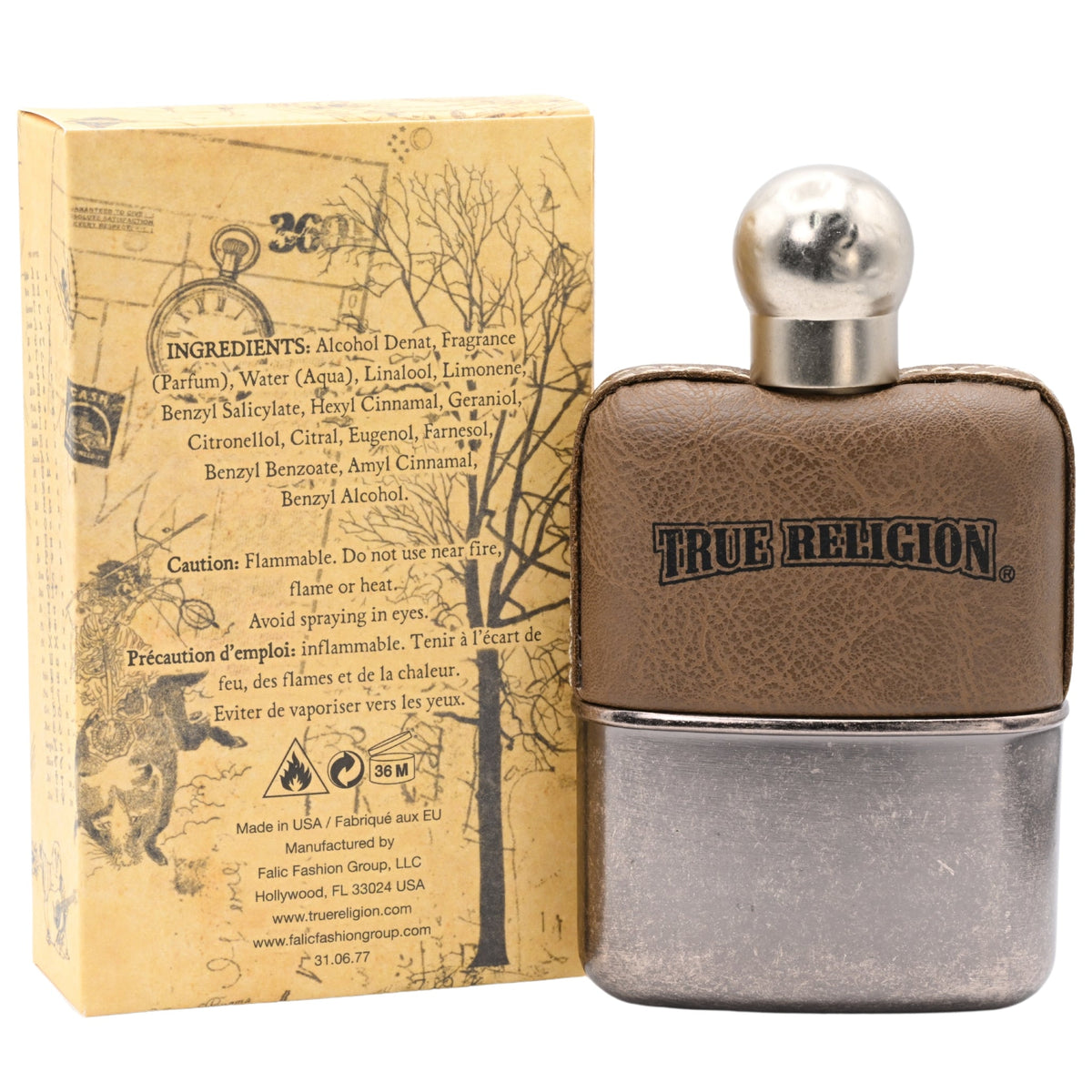 TRUE RELIGION by Christian Audigier 3.3 / 3.4 oz EDT Cologne For Men New in Box