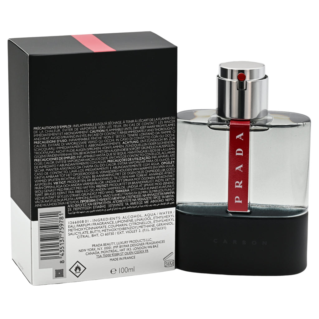 Carbon Luna Rossa by Prada cologne for men EDT 3.3 / 3.4 oz New in Box