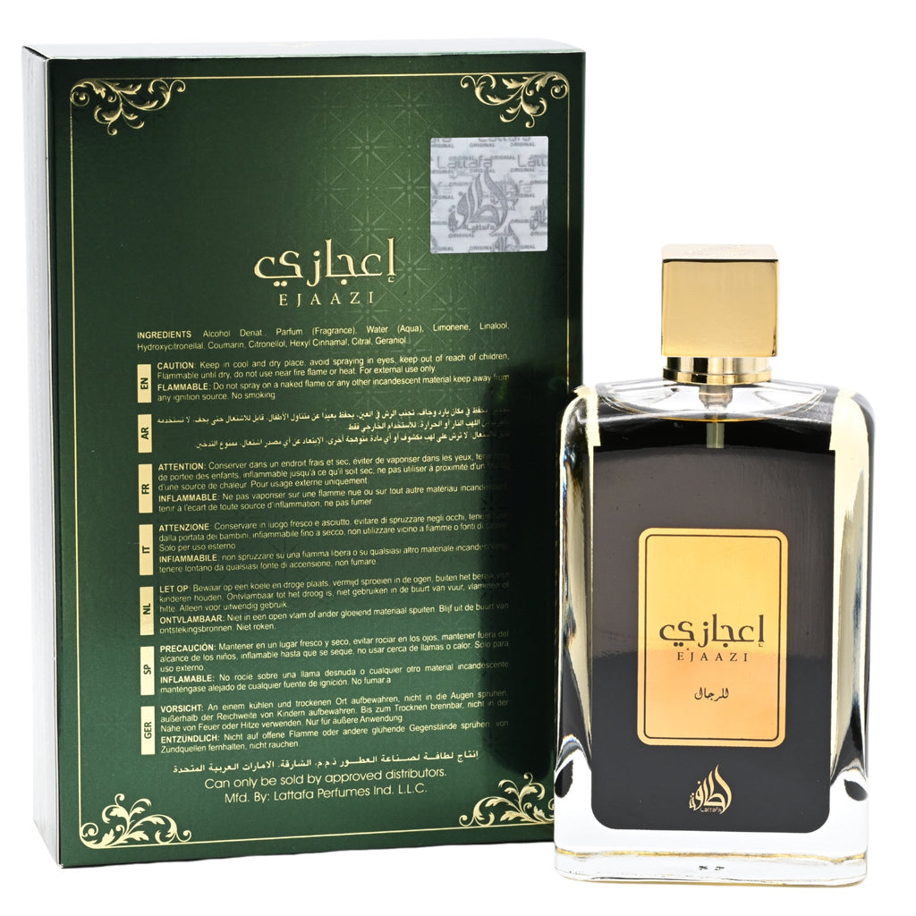 Ejaazi by Lattafa perfume for unisex EDP 3.3 / 3.4 oz New in Box