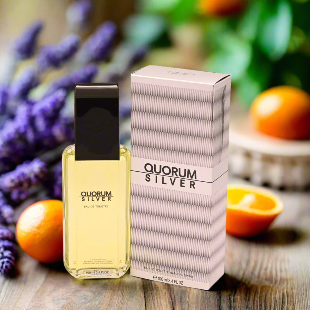 QUORUM SILVER by Antonio Puig 3.3 / 3.4 oz EDT For Men NEW IN BOX