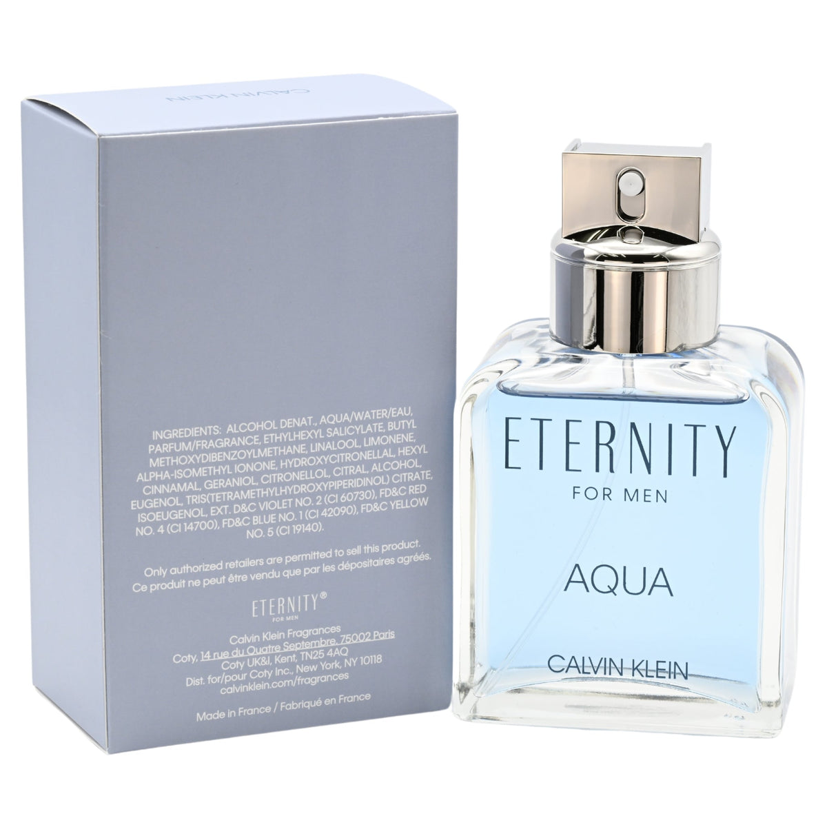ETERNITY AQUA by Calvin Klein Cologne for Men EDT 3.3 / 3.4 oz New In Box
