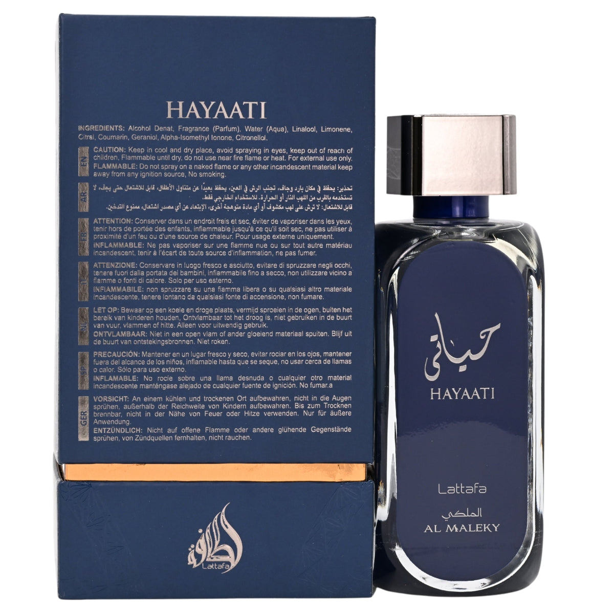 Hayaati Al Maleky by Lattafa cologne for men EDP 3.3 / 3.4 oz New in Box