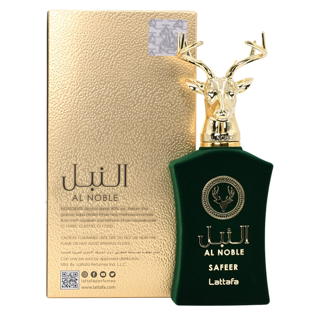Al Noble Safeer by Lattafa perfume for unisex EDP 3.3 / 3.4 oz New in Box
