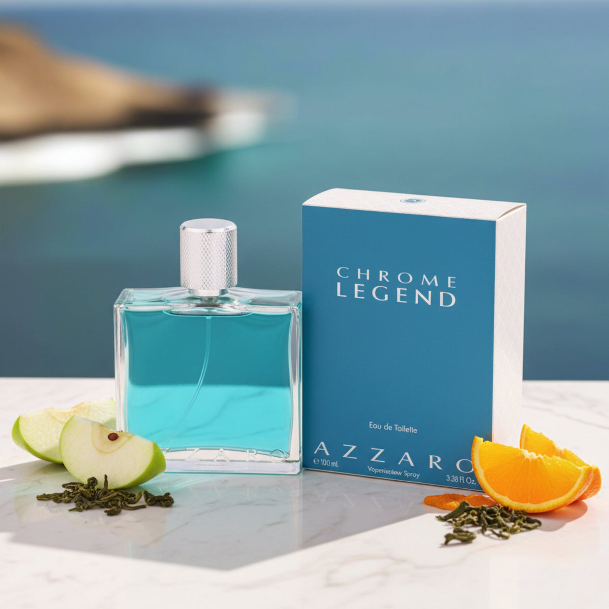 Chrome Legend by Azzaro cologne for Men EDT 3.38 oz New in Box