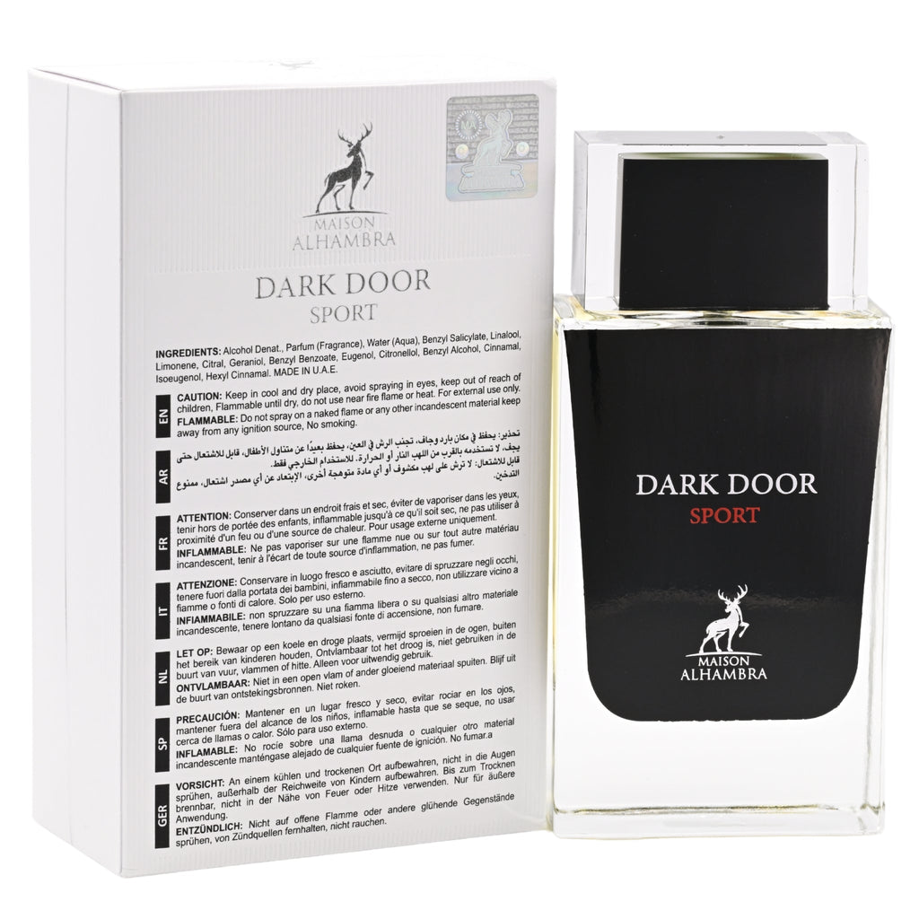 Dark Door Sport by Maison Alhambra perfume unisex EDP 3.3 / 3.4 oz New in Box