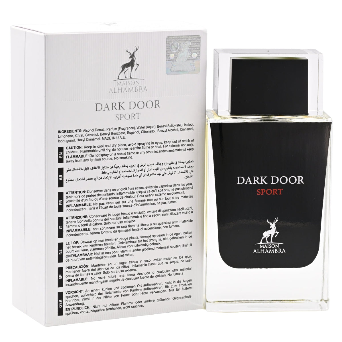 Dark Door Sport by Maison Alhambra perfume unisex EDP 3.3 / 3.4 oz New in Box